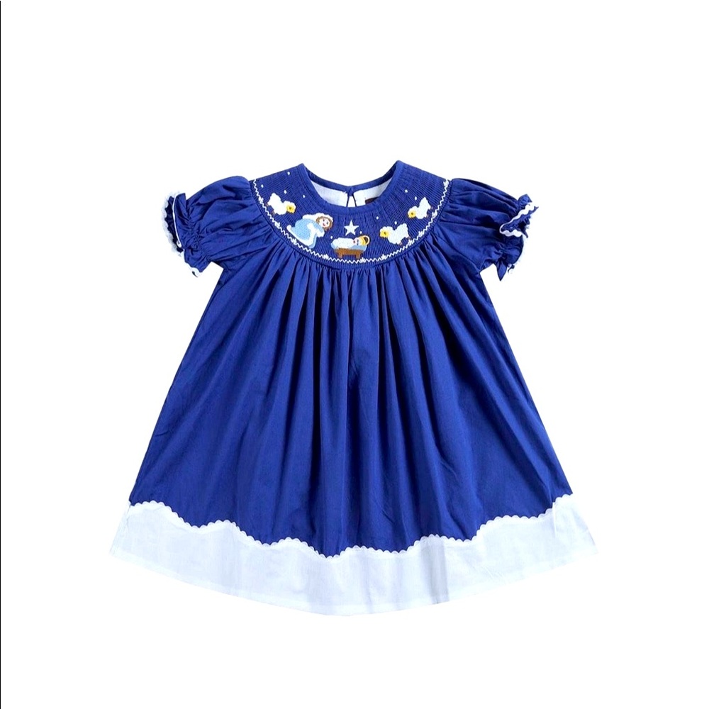 Lil Cactus Smocked Nativity Dress